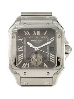 Cartier Santos de Cartier Dual Time Zone LM Wssa SS Automatic